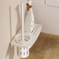 Wall-mounted bathroom toilet brush rack