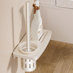 Wall-mounted bathroom toilet brush rack