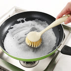 Hanging long-handled pot brush