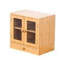 Bamboo two-tier box storage with drawers