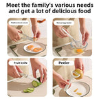 Kitchen household gadgets six-piece set including scissors, fruit knife, peeler, bottle opener