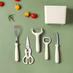 Kitchen household gadgets six-piece set including scissors, fruit knife, peeler, bottle opener