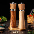 Handmade Ceramic Salt and Pepper Mill Set