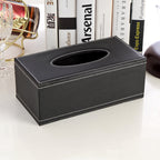 Leather napkin paper box
