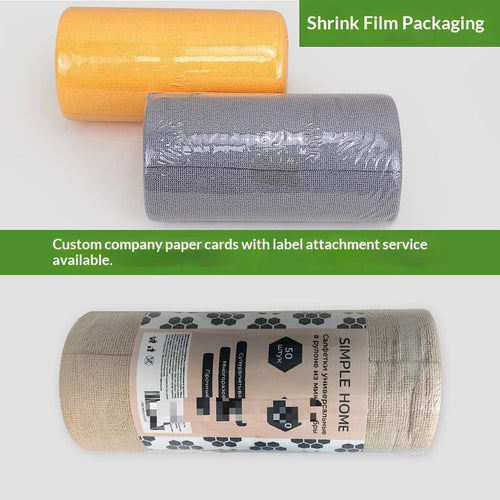 Disposable hand-tearable microfiber towels for wet and dry use in the kitchen