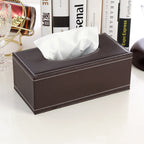 Leather napkin paper box