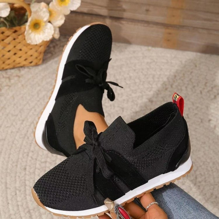 Women's Solid-Color Wedge Casual Shoes for Autumn