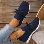 Women's Solid-Color Wedge Casual Shoes for Autumn