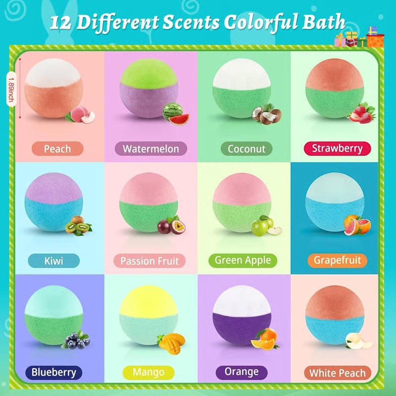 🔥LAST DAY 49% OFF - 🛁 Natural Bath Bombs for Kids with Mega Bubbles & Surprise Inside 🥚✨